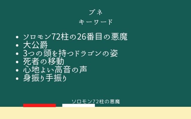 まとめ：　ブネはこんな悪魔