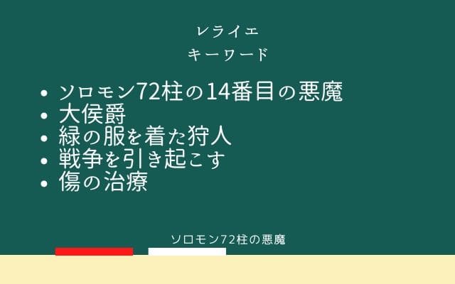 まとめ：　レライエはこんな悪魔