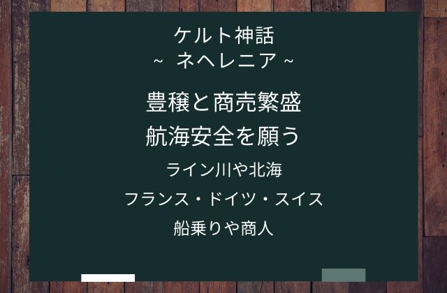 まとめ:　ネヘレニアはこんな女神